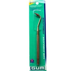 NEW GUM Stimulator 600 Dental Gum Massager Angled Neck Latex Free Rubber Tip